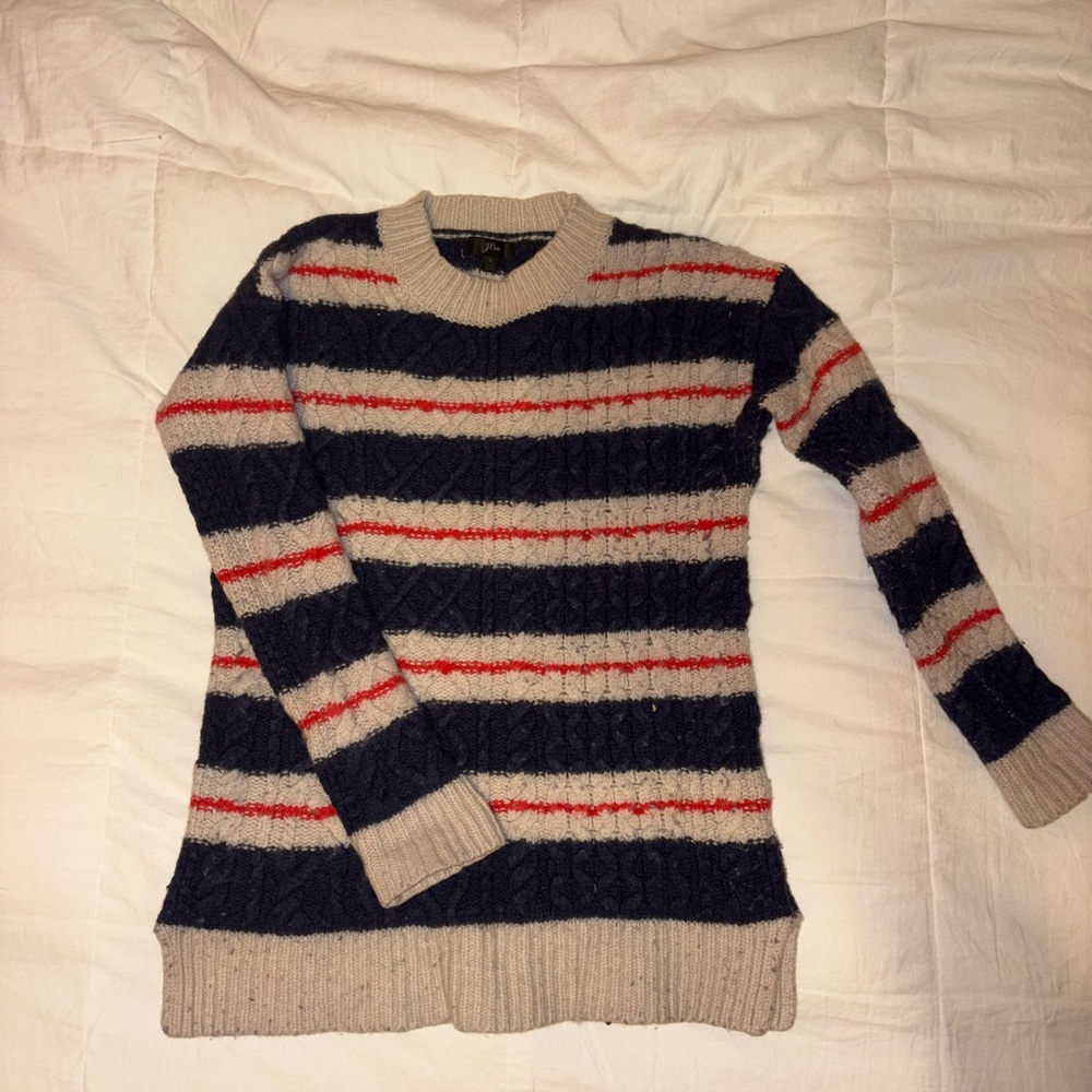 Wool Striped Women's Sweater